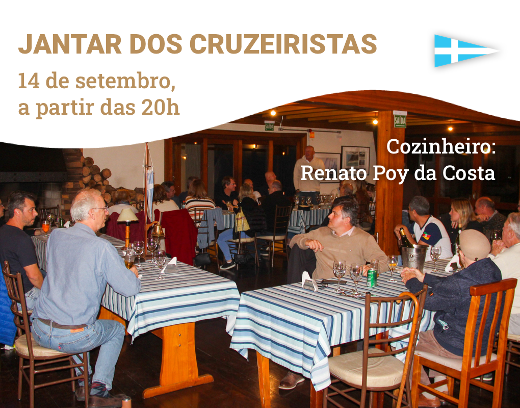 Próximo Jantar dos Cruzeiristas será no dia 14 de setembro!