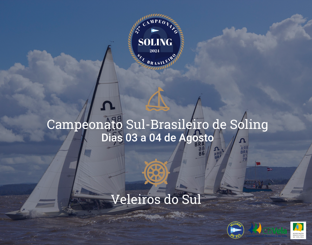 27º Campeonato Sul Brasileiro da classe Soling reabre o Calendário Esportivo de 2024 no VDS