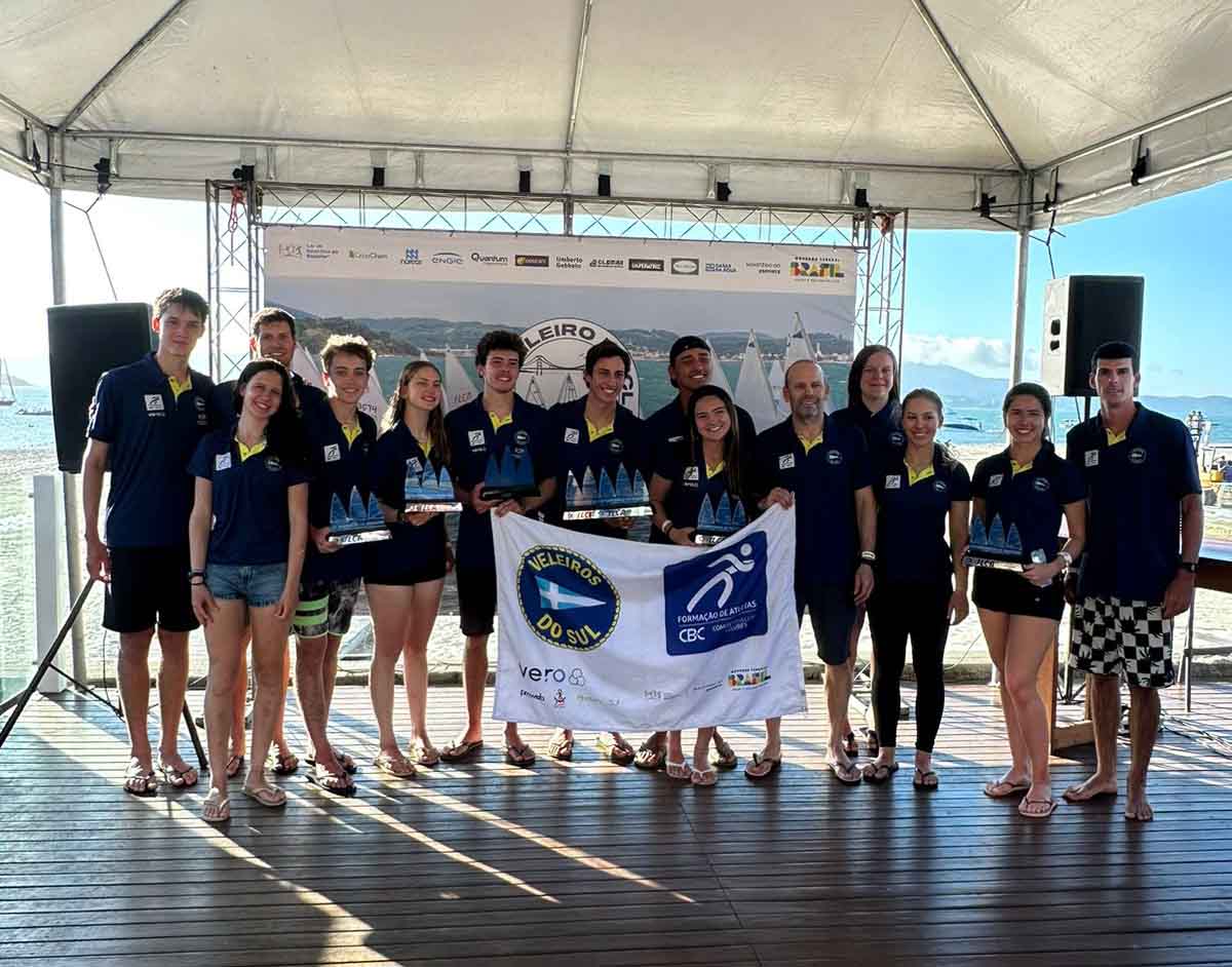 Confira os títulos conquistados pela Vela Jovem do Veleiros do Sul nos Campeonatos Sul-Brasileiros de ILCA em Santa Catarina