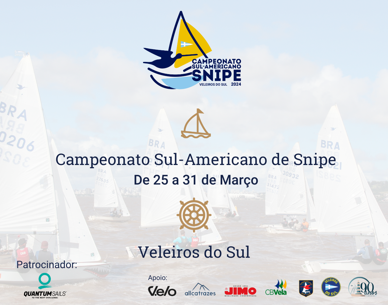 É amanhã! Campeonato Sul-Americano da classe Snipe 2024 começa nesta segunda-feira (25)