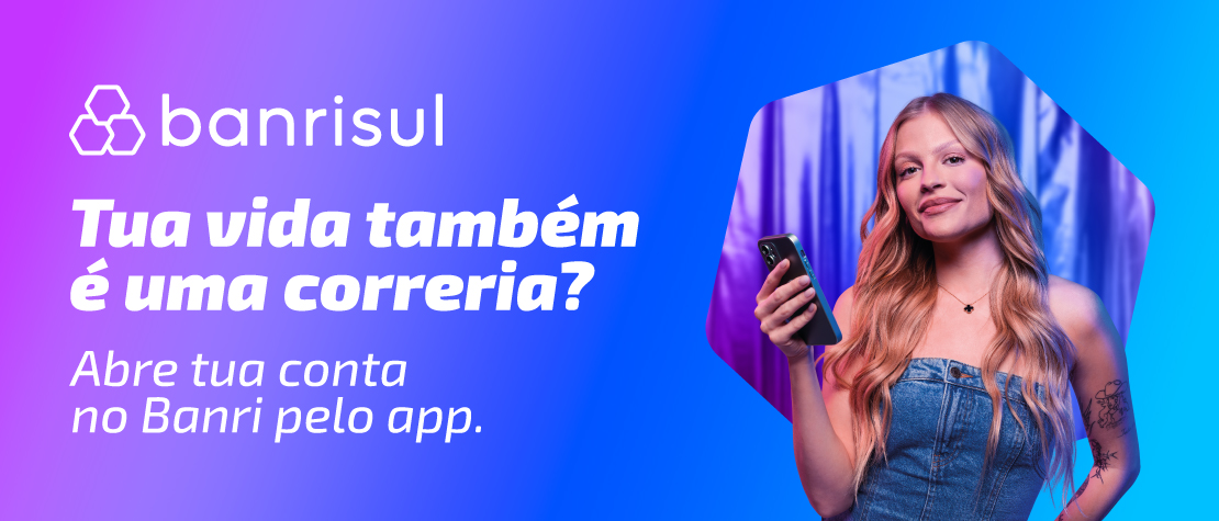 Tua vida também é uma correria? Abre tua conta no Banri pelo app