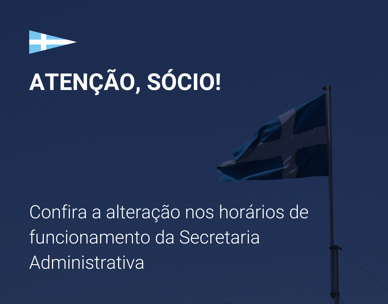 Confira a alteração nos horários de funcionamento da Secretaria Administrativa