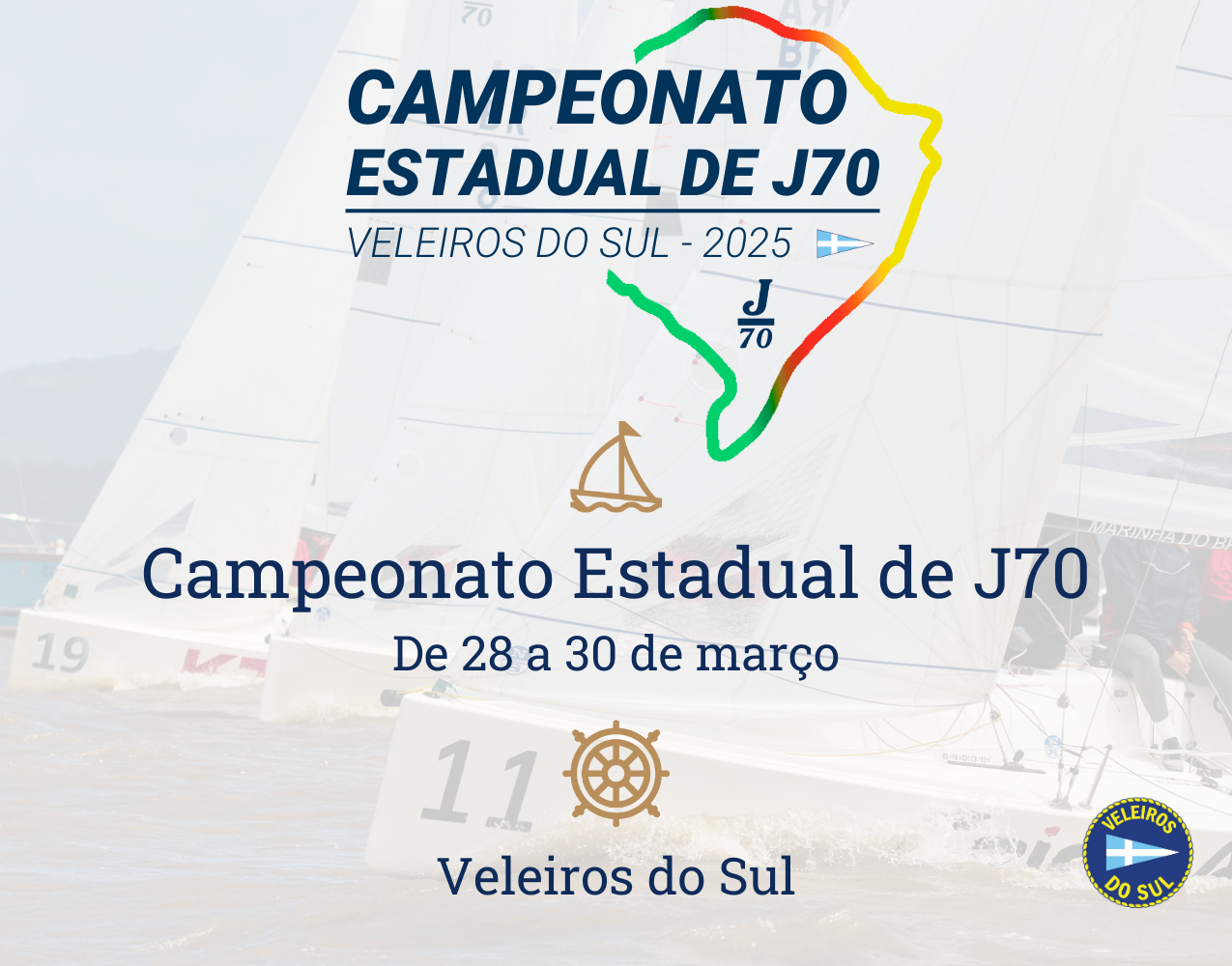 Veleiros do Sul realiza a 1ª edição do campeonato estadual da classe J70!