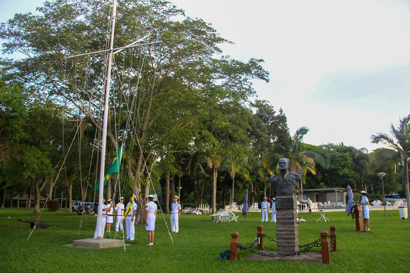 Cerimônia à Bandeira aos atletas dos 7MM